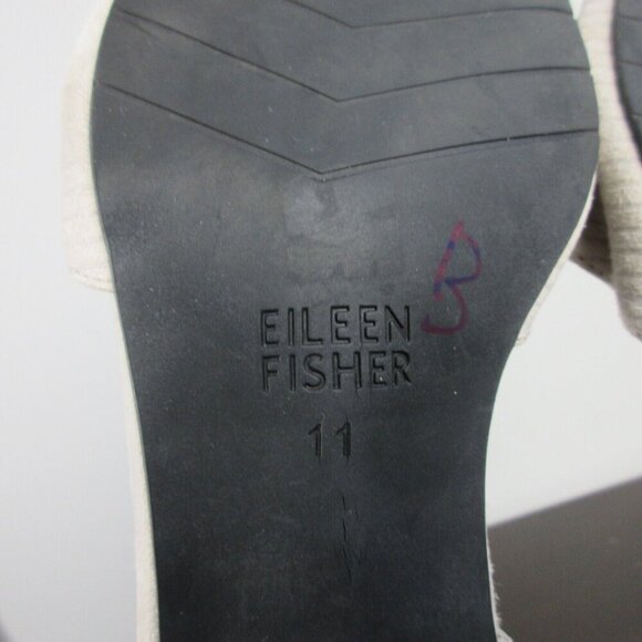 Eileen Fisher Rumi d'Orsay Women Low Heel Pumps Slip On Almond Toe 11 Beige 574 - Picture 9 of 11